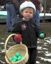 Anja at the Easter Gathering