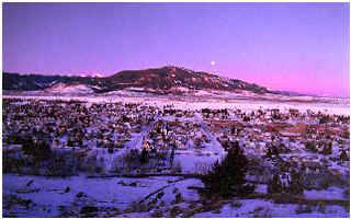 Red Lodge Winter Moon
